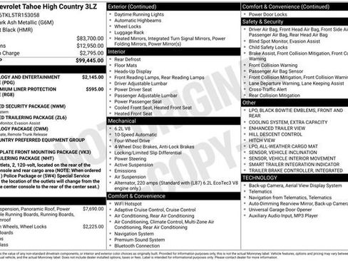 New 2026 Chevrolet Tahoe High Country AWD/4WD image 16