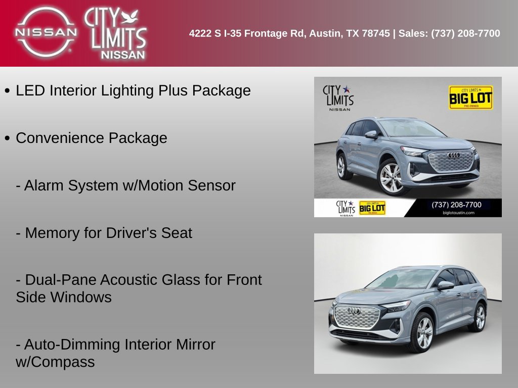 Used 2023 Audi Q4 e-tron Premium Plus AWD/4WD image 6