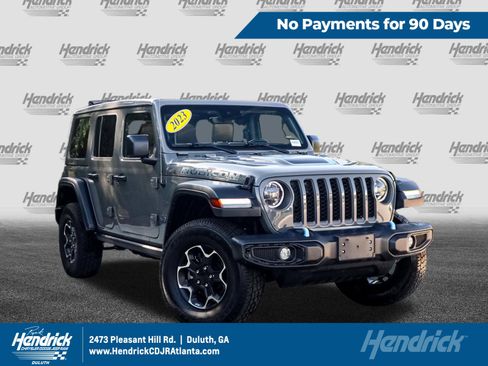 Used 2023 Jeep Wrangler Unlimited Rubicon 4xe w/ Safety Group AWD/4WD image 1