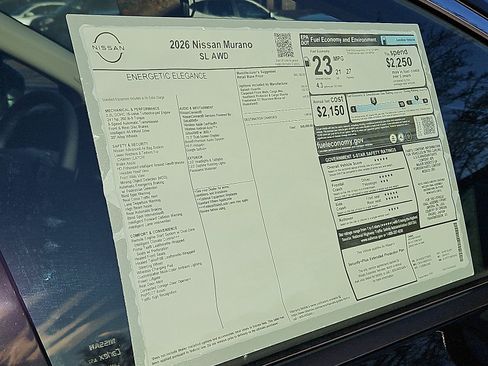 New 2026 Nissan Murano SL image 20