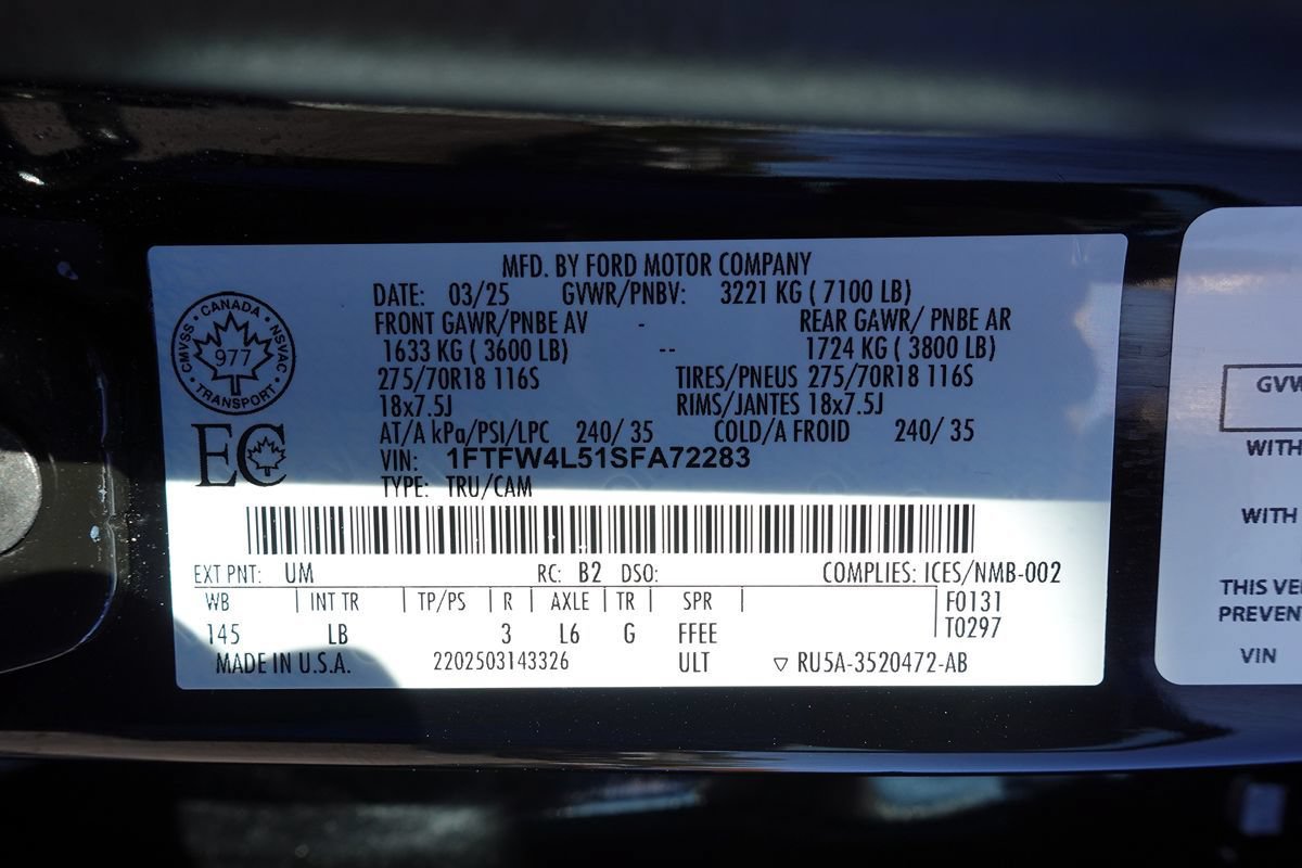 Used 2025 Ford F150 Tremor w/ Bed Utility Package AWD/4WD image 23