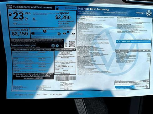 New 2026 Volkswagen Atlas SE image 18