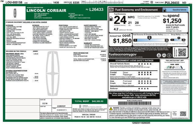 Used 2023 Lincoln Corsair AWD w/ Equipment Group 101A image 32