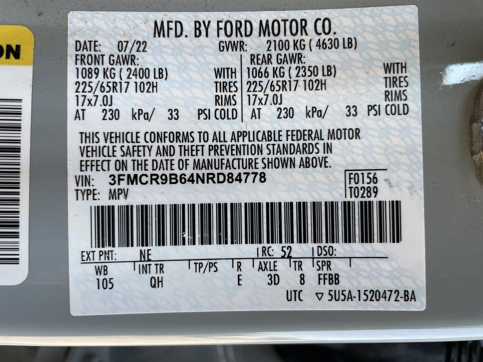 Used 2022 Ford Bronco Sport Big Bend w/ Convenience Package AWD/4WD image 11