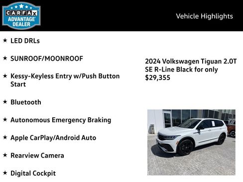 Certified 2024 Volkswagen Tiguan SE R-Line AWD/4WD image 4