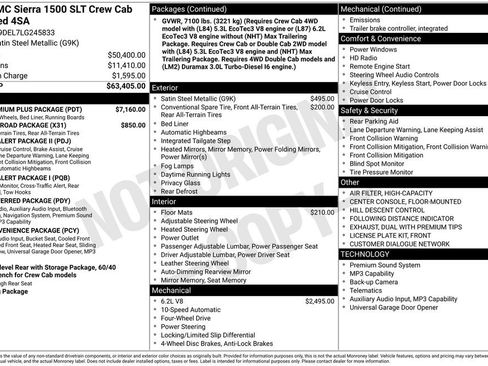 Used 2020 GMC Sierra 1500 SLT w/ SLT Premium Plus Package AWD/4WD image 31