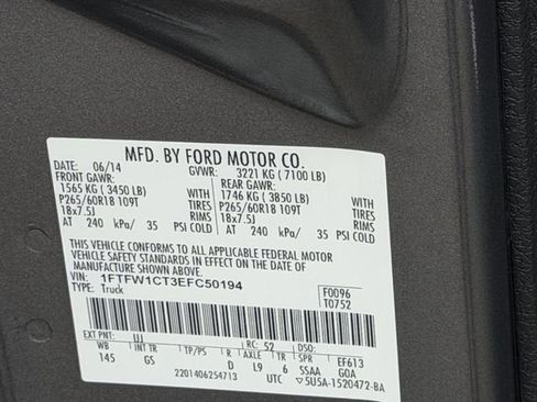 Used 2014 Ford F150 XLT w/ Equipment Group 302A Luxury RWD image 23