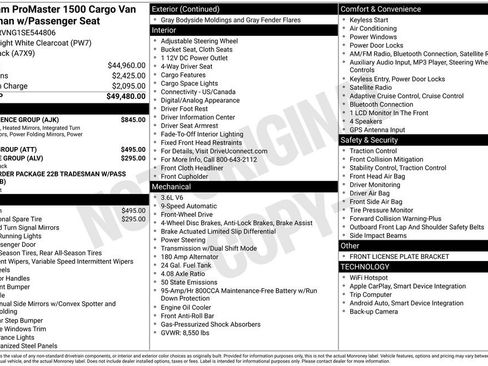 New 2025 RAM ProMaster 1500 w/ Convenience Group image 27