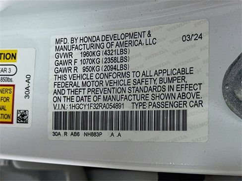 Used 2024 Honda Accord EX image 33