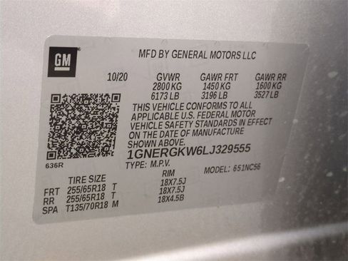 Certified 2020 Chevrolet Traverse LT image 31