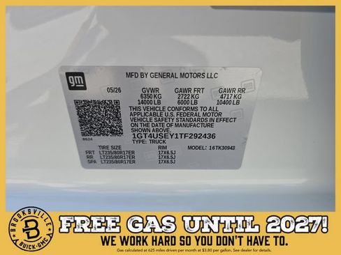 New 2026 GMC Sierra 3500 Pro w/ 1SA Pro Safety Plus Package AWD/4WD image 28
