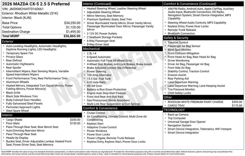 New 2026 MAZDA CX-5 Preferred AWD/4WD image 3