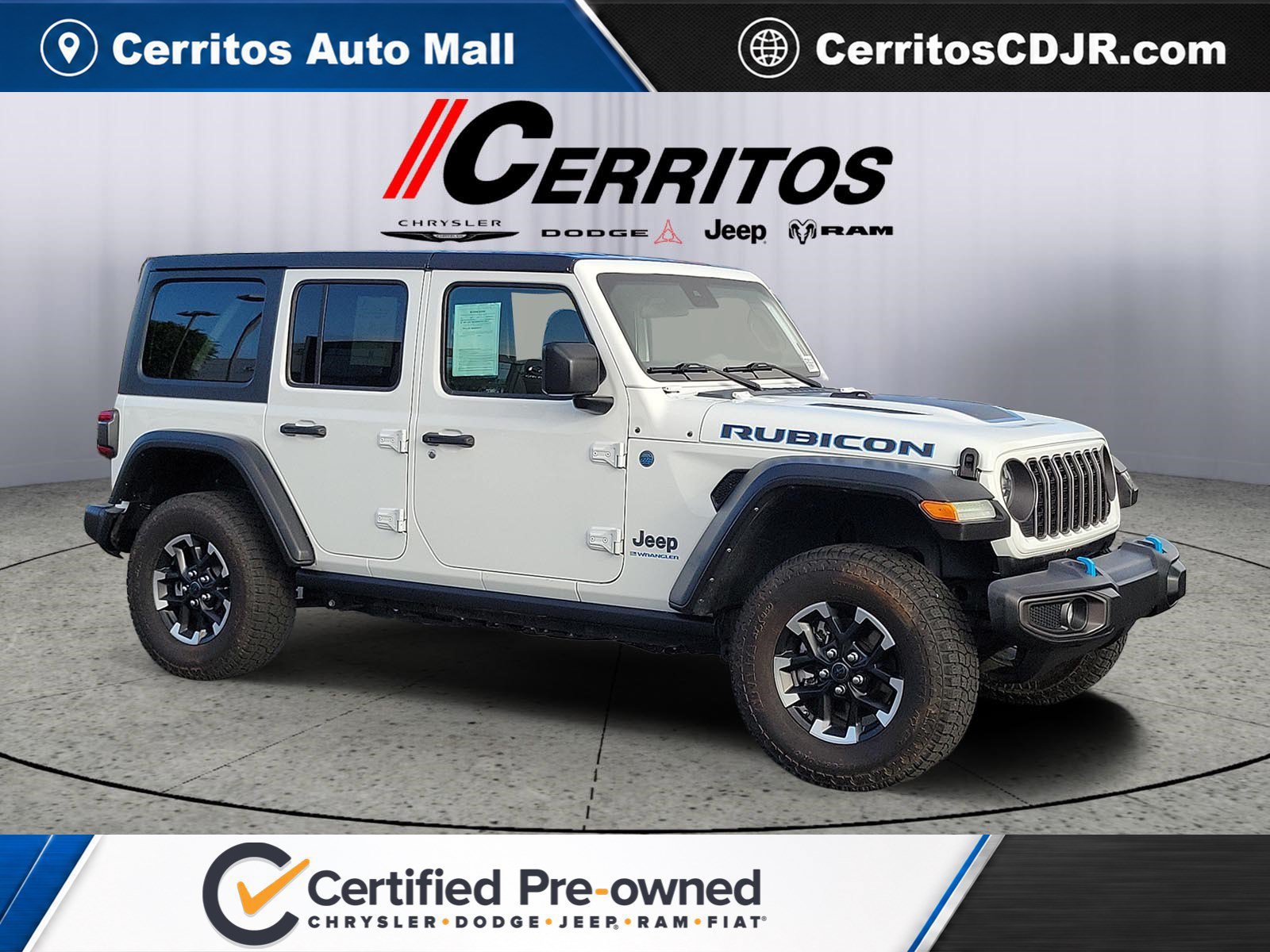 Certified 2024 Jeep Wrangler Unlimited Rubicon 4xe AWD/4WD image 1