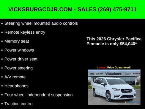 New 2026 Chrysler Pacifica Pinnacle w/ Trailer Tow Group image 22