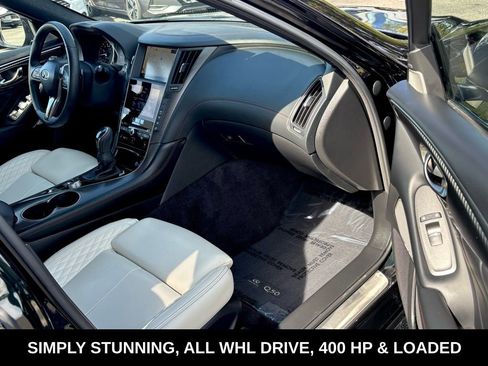 Certified 2023 INFINITI Q50 Red Sport 400 w/ Black Opal Edition image 34