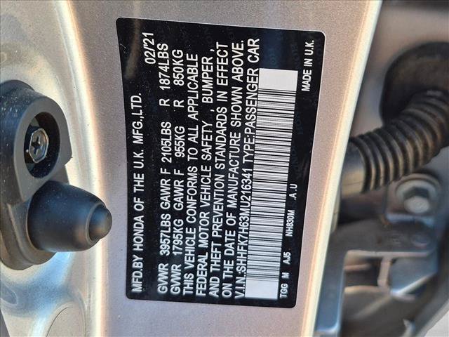 Certified 2021 Honda Civic EX image 15