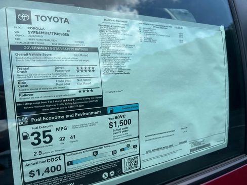 New 2026 Toyota Corolla LE FWD image 30
