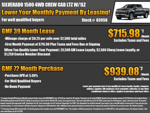 New 2026 Chevrolet Silverado 1500 LTZ w/ LTZ Premium Package image 2