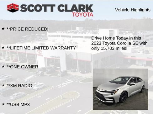 Used 2023 Toyota Corolla SE FWD image 12