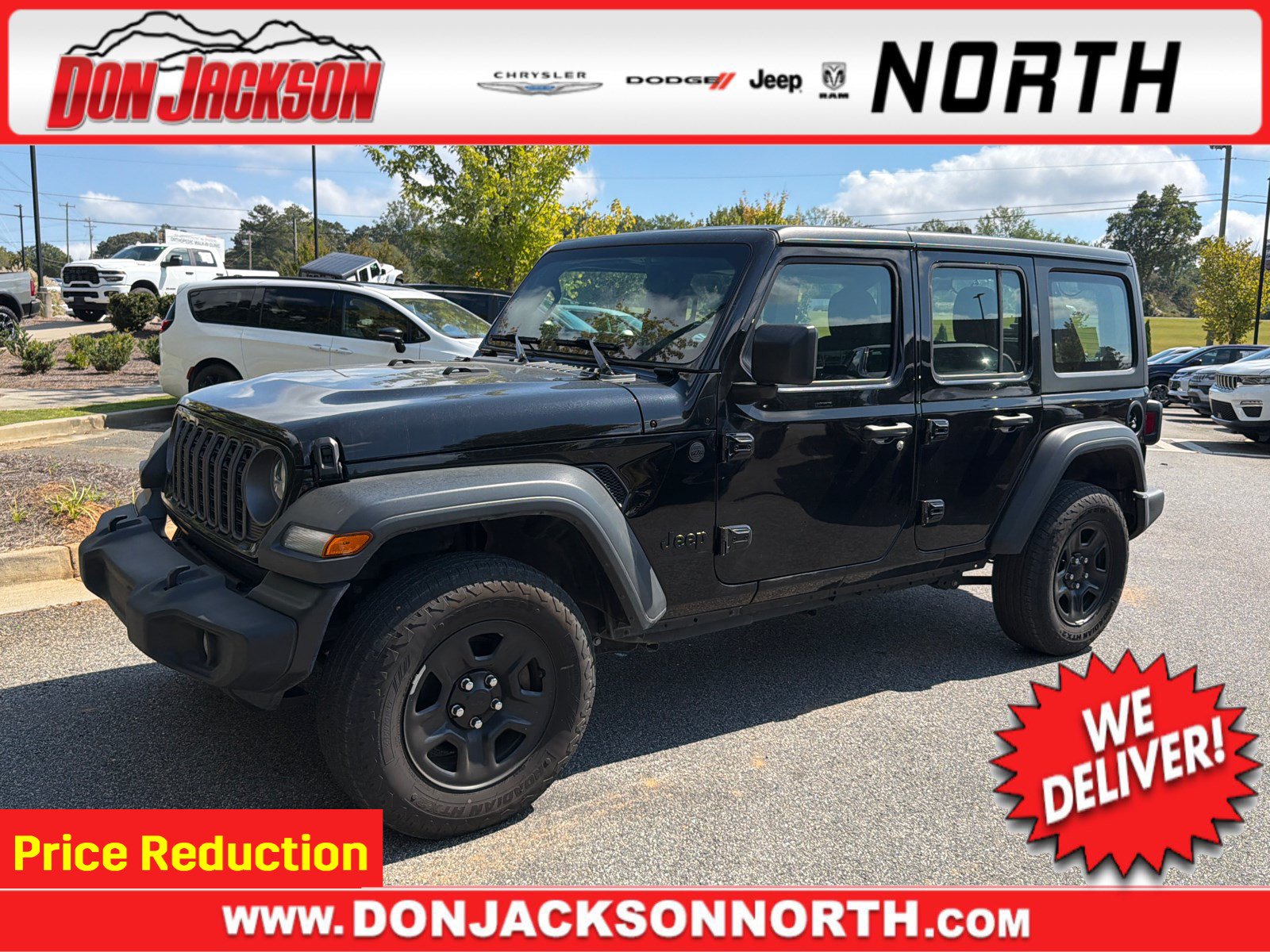 Used 2025 Jeep Wrangler Unlimited Sport AWD/4WD image 1