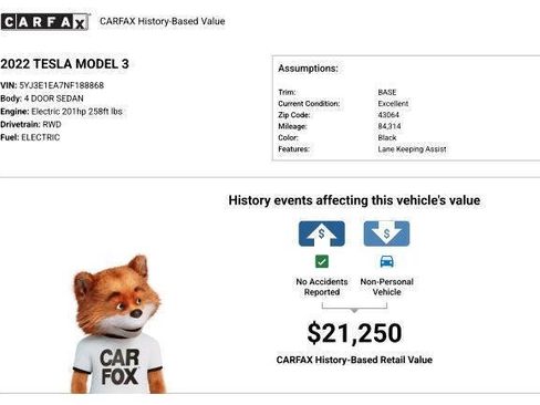 Used 2022 Tesla Model 3 Base 4dr Sedan image 16