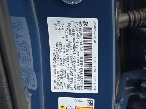 Certified 2025 Honda Civic Sport image 28