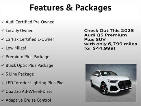 Used 2025 Audi Q5 2.0T Premium Plus w/ Premium Plus Package AWD/4WD image 4