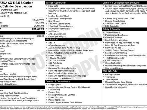 Used 2025 MAZDA CX-5 Carbon Edition AWD/4WD image 3