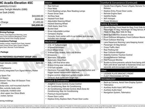 Used 2025 GMC Acadia Elevation image 5