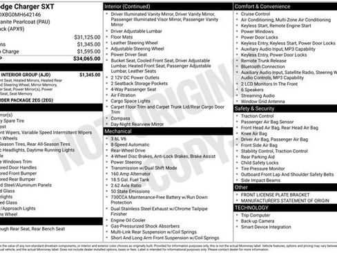 Certified 2021 Dodge Charger SXT w/ Leather Interior Group image 3