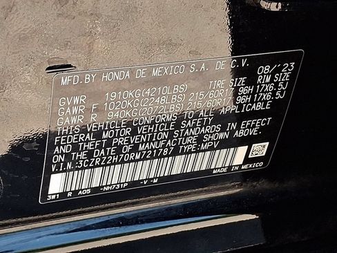 Certified 2024 Honda HR-V EX-L image 30