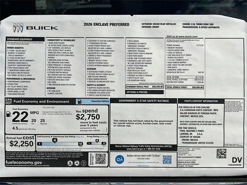 New 2026 Buick Enclave Preferred image 21