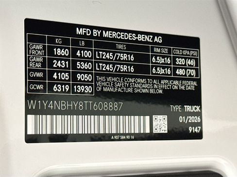 New 2026 Mercedes-Benz Sprinter 144 Cargo image 30