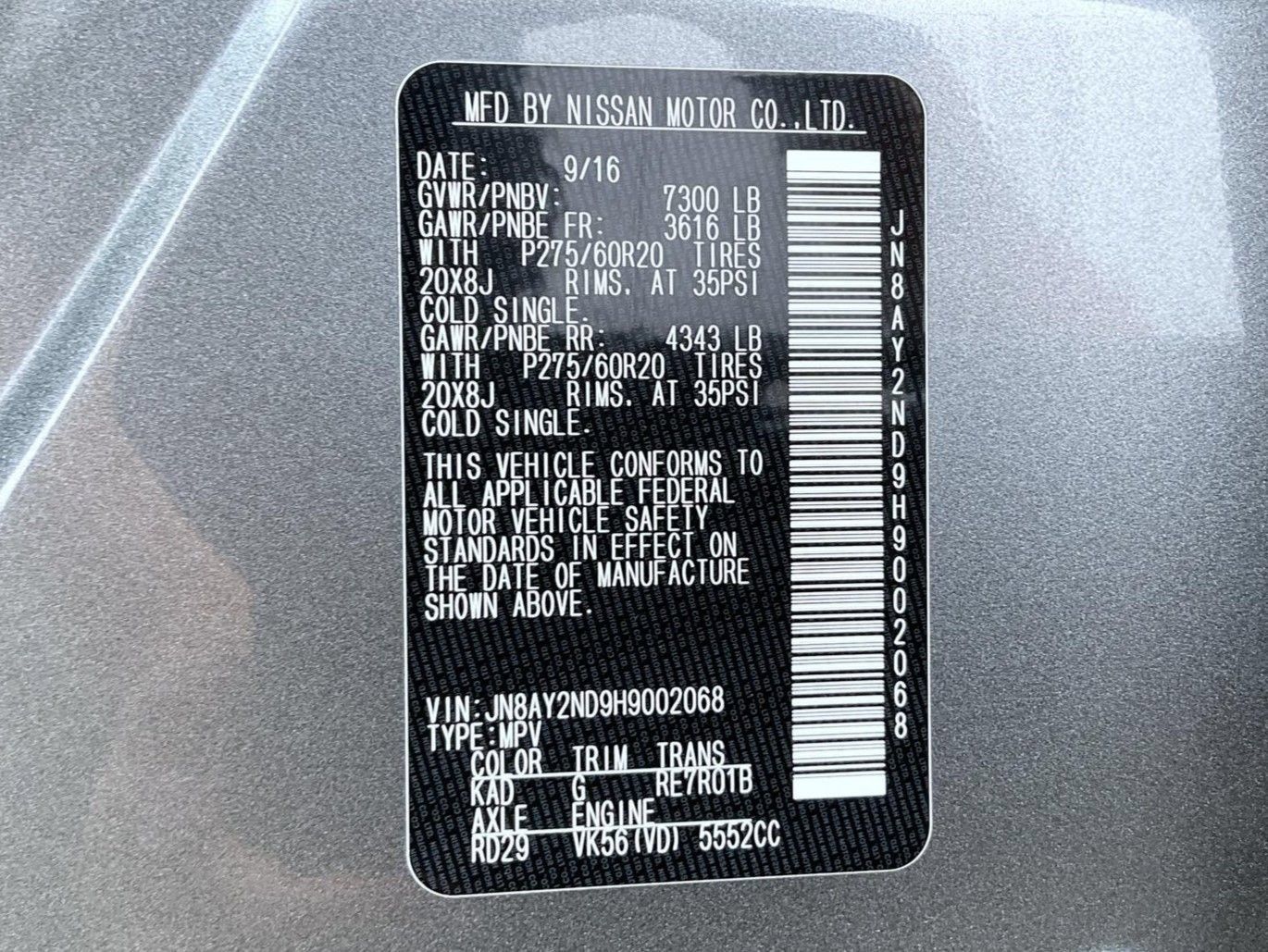 Used 2017 Nissan Armada Platinum RWD image 29