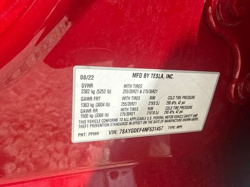 Used 2022 Tesla Model Y Performance AWD/4WD image 14