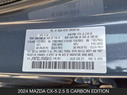 Used 2024 MAZDA CX-5 Carbon Edition AWD/4WD image 27