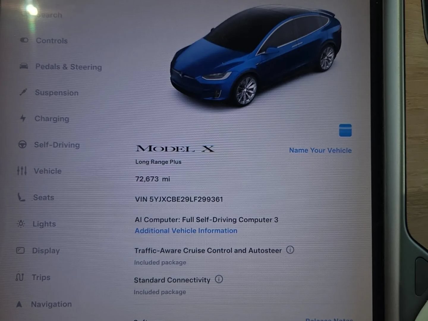 Used 2020 Tesla Model X Long Range AWD/4WD image 2