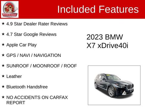 Used 2023 BMW X7 xDrive40i w/ Climate Comfort Package image 4