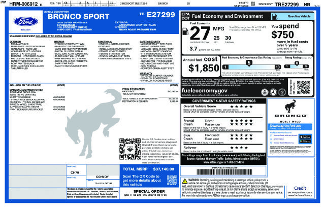 Used 2026 Ford Bronco Sport Outer Banks AWD/4WD image 13