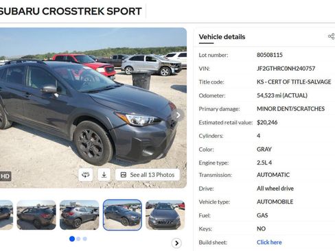 Used 2022 Subaru Crosstrek 2.5i Sport image 57