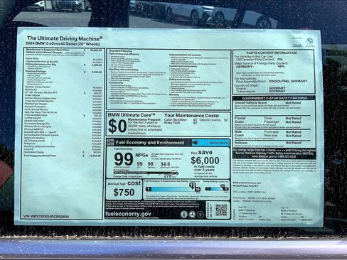 New 2024 BMW i5 eDrive40i w/ Premium Package image 16