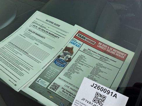 Used 2015 Subaru WRX Limited image 13