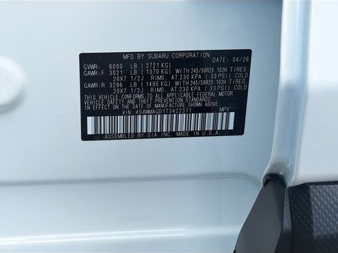 New 2026 Subaru Ascent Limited AWD/4WD image 43