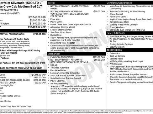 Used 2022 Chevrolet Silverado 1500 LT Trail Boss w/ Bed Protection Package AWD/4WD image 44