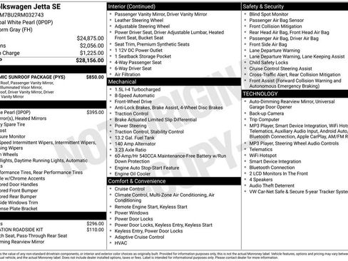 Certified 2024 Volkswagen Jetta SE w/ Panoramic Sunroof Package FWD image 12