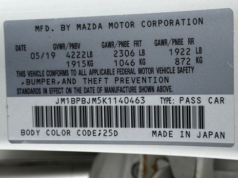 Used 2019 MAZDA MAZDA3 AWD Hatchback image 44