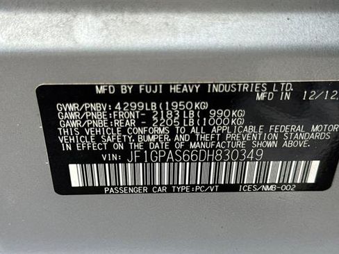 Used 2013 Subaru Impreza 2.0i Sport Limited AWD/4WD image 31