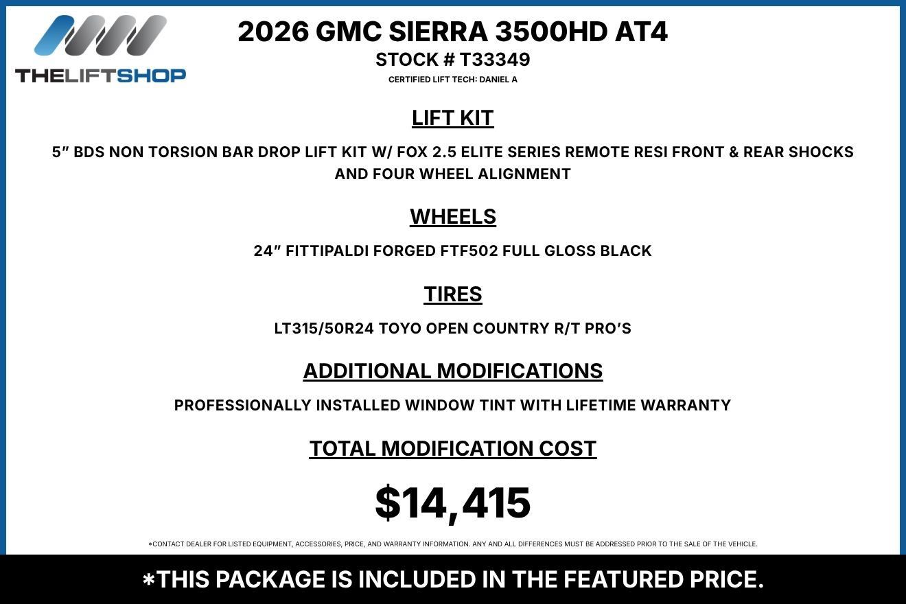 Used 2026 GMC Sierra 3500 AT4 w/ AT4 Premium Plus Package AWD/4WD image 2