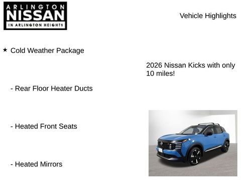 New 2026 Nissan Kicks SR w/ Cold Weather Package image 8