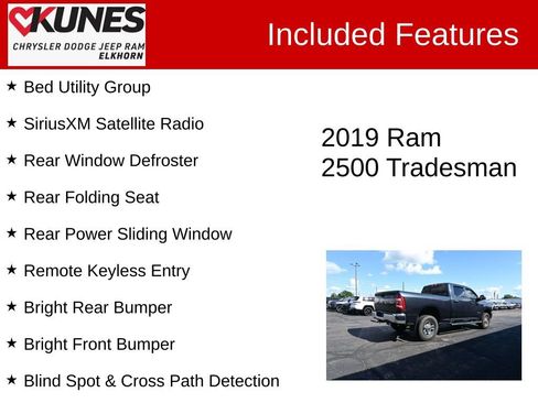 Used 2019 RAM 2500 Tradesman w/ Safety Group AWD/4WD image 4